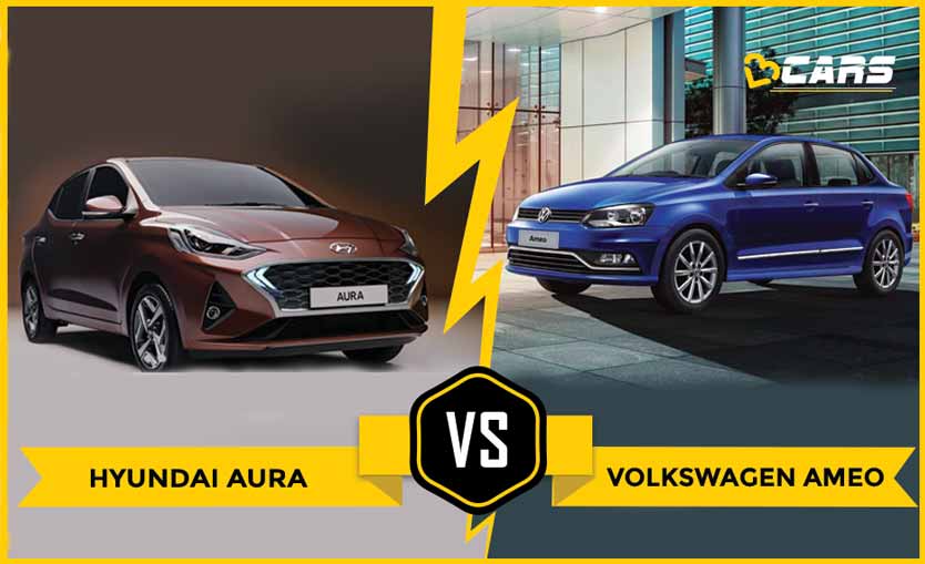 Hyundai Aura vs Volkswagen Ameo Dimensions