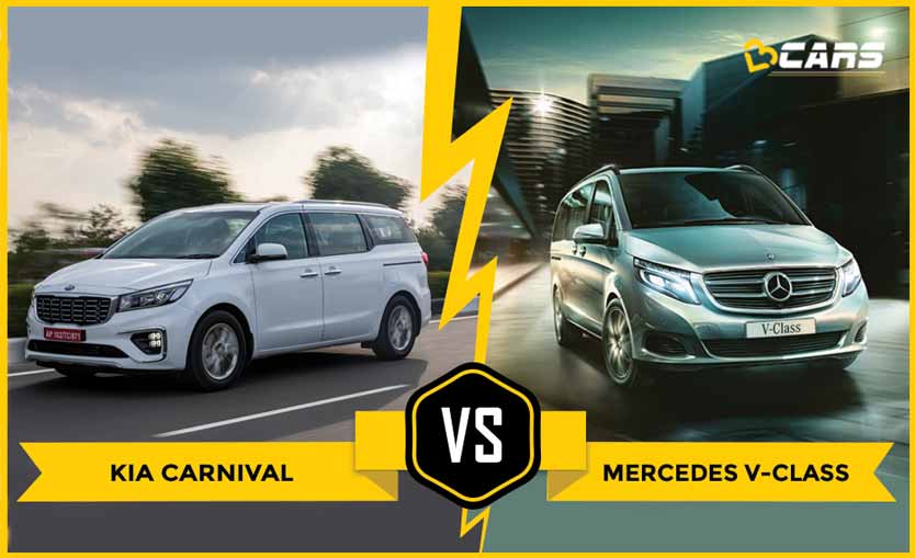Kia Carnival vs Mercedes V Class Dimensions