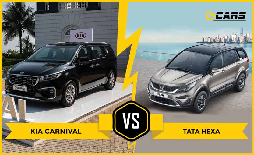 Kia Carnival vs Tata Hexa Dimensions 