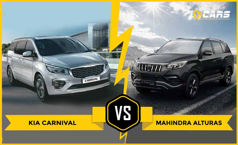 Kia Carnival vs Mahindra Alturas Dimensions Comparison