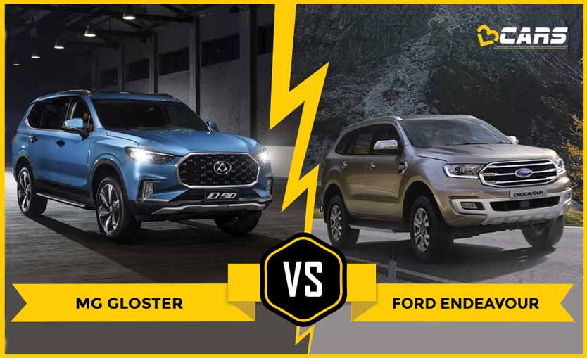 Mg Gloster vs Ford Endeavour Dimensions Comparison