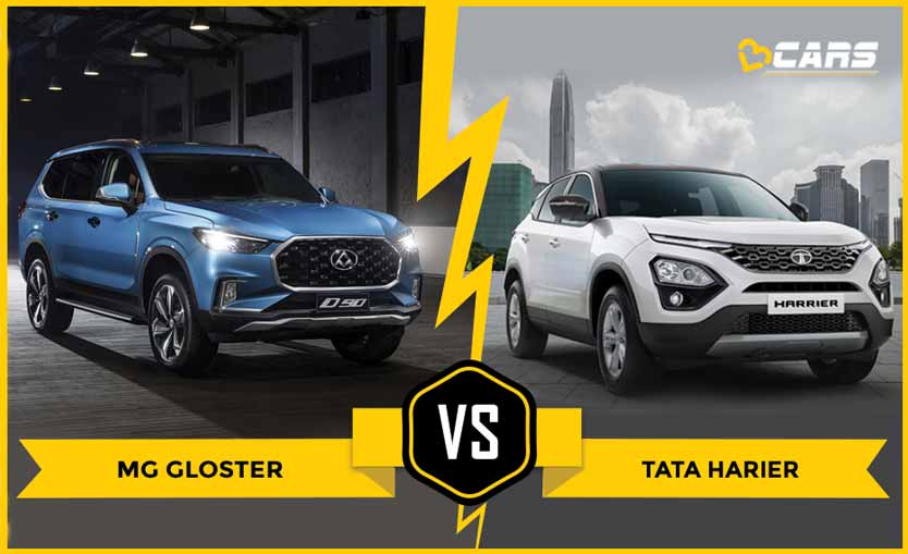 Mg Gloster vs Tata Harrier Dimension comparison