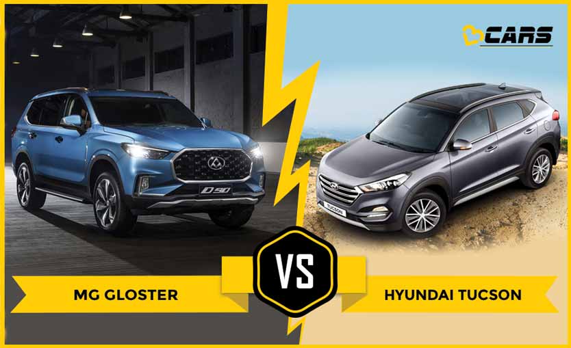Mg Gloster vs Hyundai Tucson Dimensions