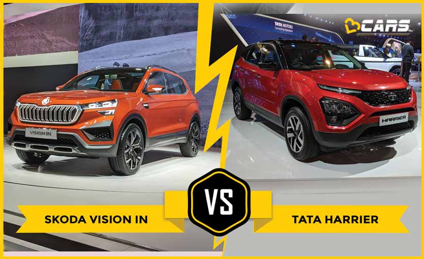 Skoda Vision IN vs Tata Harrier