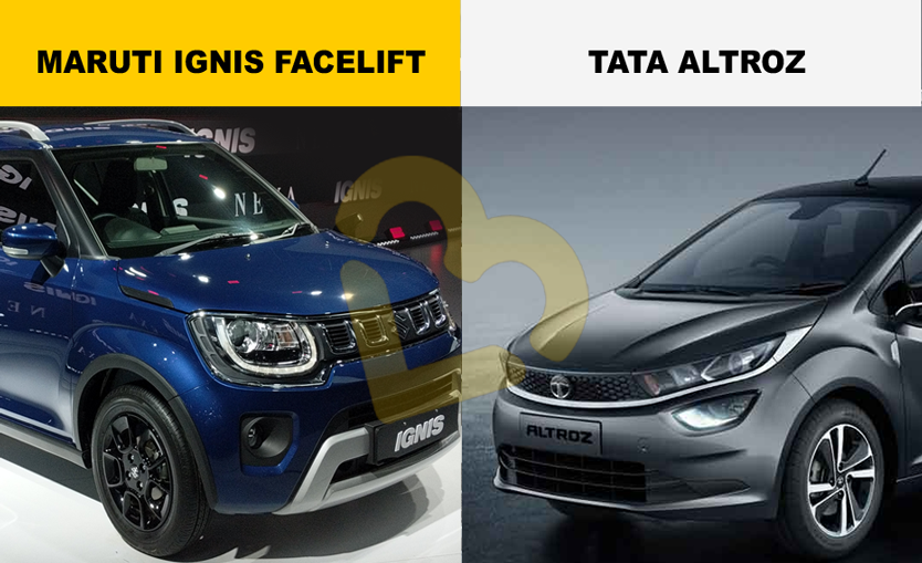 Maruti Ignis Facelift vs Tata Altroz