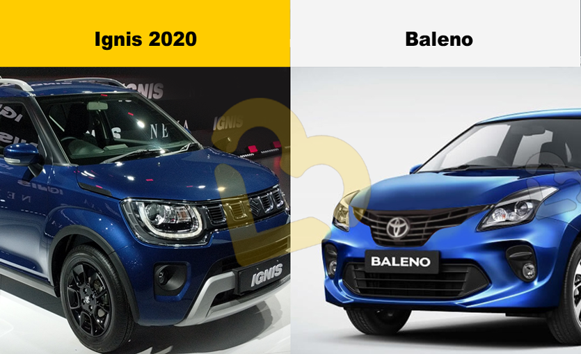 Ignis facelift vs Baleno price comparison