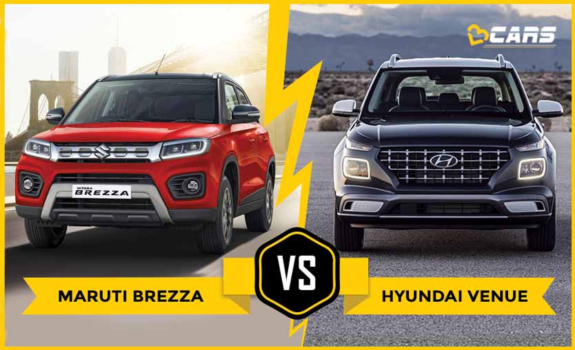 Maruti Vitara Brezza Facelift vs Hyundai Venue