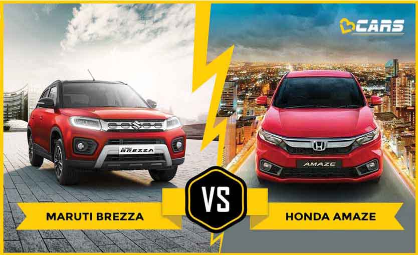 Maruti Vitara Brezza vs Honda Amaze