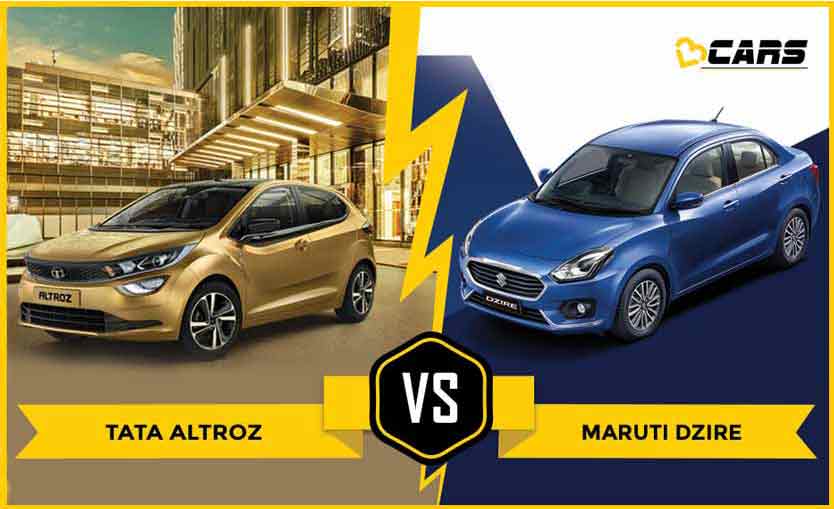 Maruti 2020 Dzire vs Tata Altroz 2020