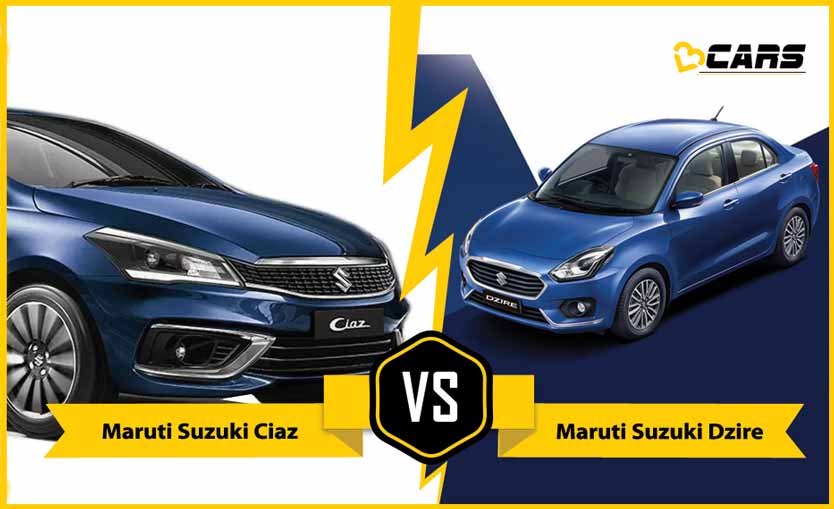 Dzire 2020 vs Ciaz 2020
