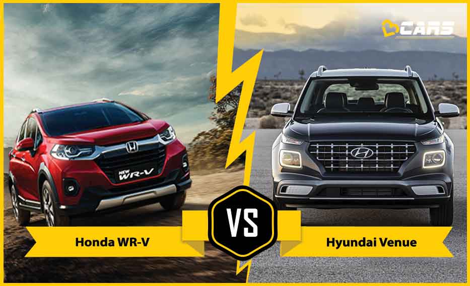 Honda Wr V Vs Hyundai Venue Price Specs Features Comparison