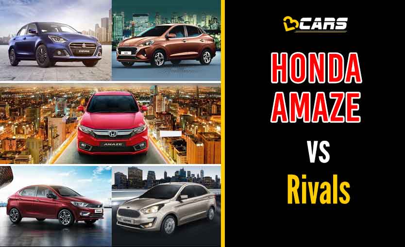 Honda Amaze 2020 Petrol vs Competition