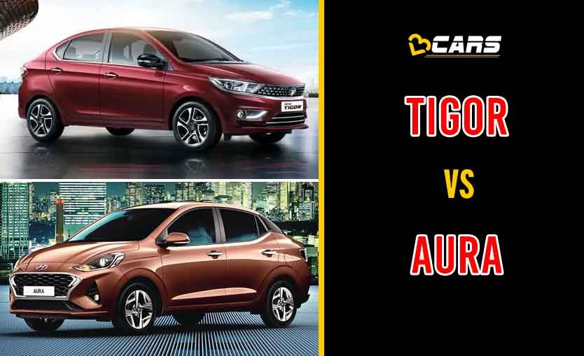 2020 Tata Tigor Facelift vs Hyundai Aura