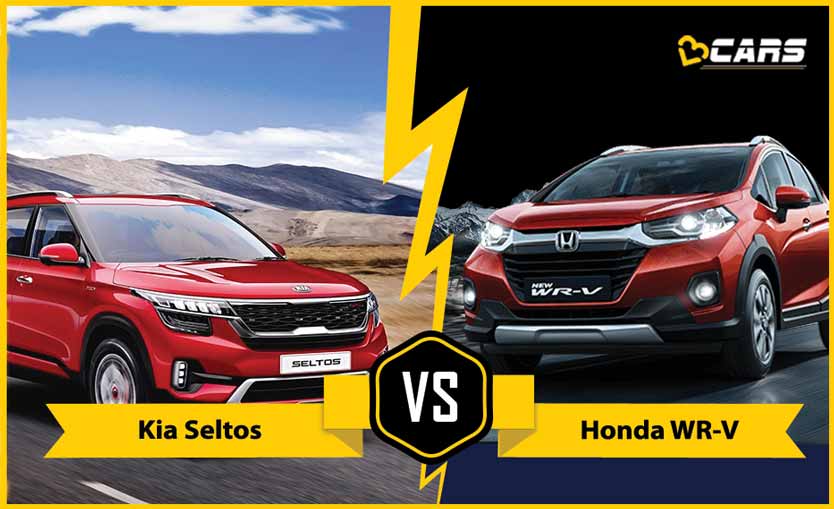 Kia Seltos Vs Honda Wr V Price Specs Features Dimensions Mileage Comparison