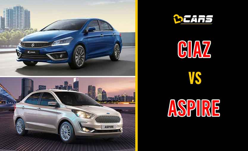 2020 Maruti Suzuki Ciaz vs Ford Aspire