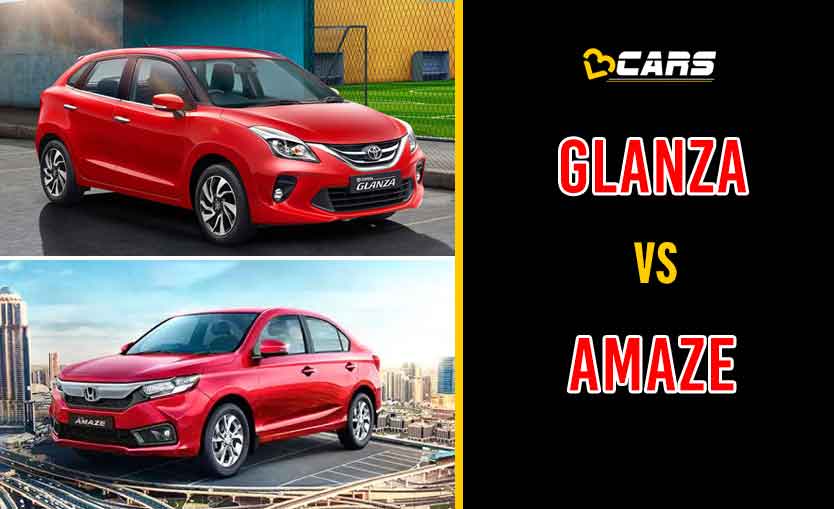 2020 Toyota Glanza vs Honda Amaze