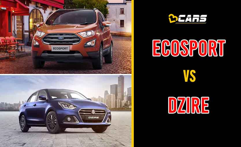 2020 Ford EcoSport vs Maruti Suzuki Dzire