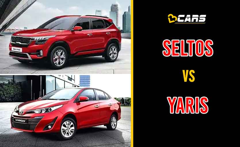 2020 Kia Seltos vs Toyota Yaris  Price, Specs, Features, Mileage