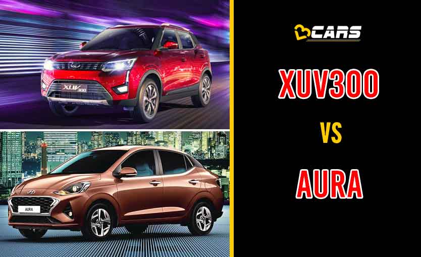 2020 Mahindra XUV300 vs Hyundai Aura