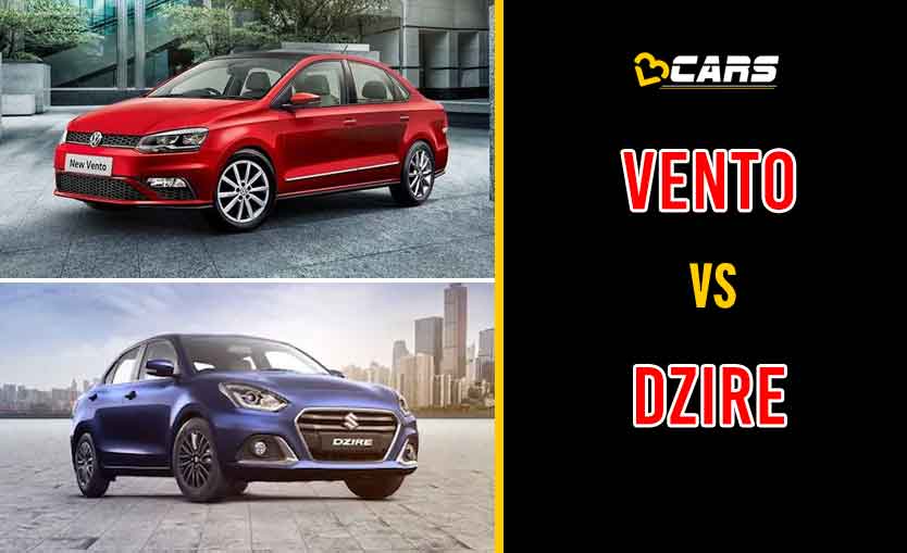 2020 Volkswagen Vento vs Maruti Suzuki Dzire
