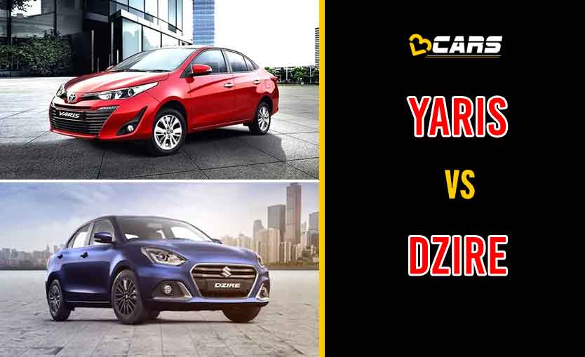 2020 Toyota Yaris vs Maruti Suzuki Dzire
