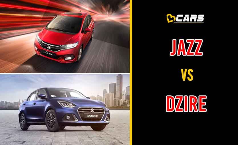 2020 Honda Jazz vs Maruti Suzuki Dzire
