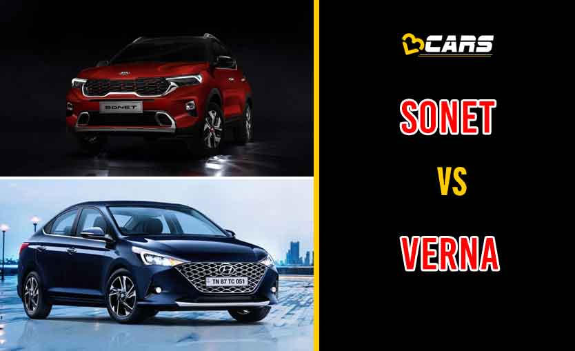 2020 Kia Sonet vs Hyundai Verna