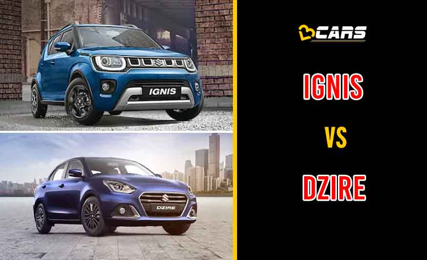 2020 Maruti Suzuki Ignis vs Maruti Suzuki Dzire