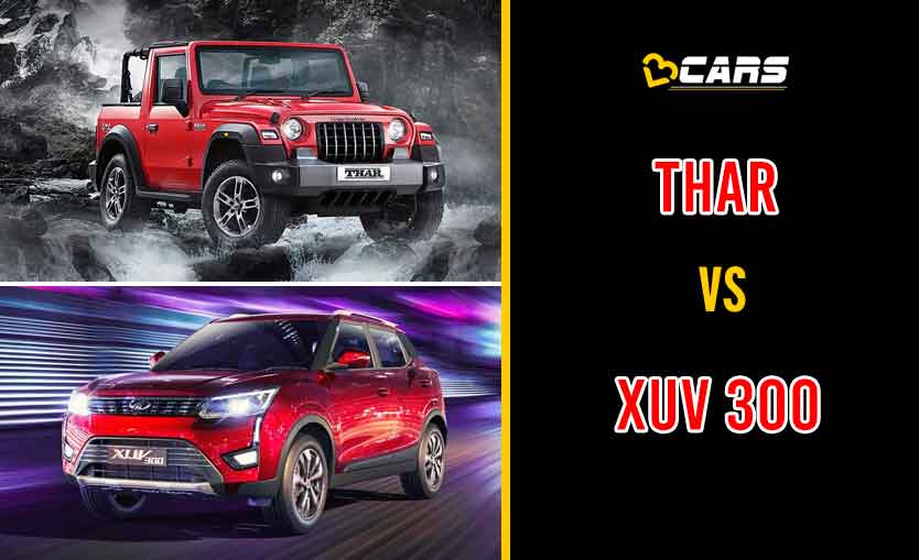 2020 Mahindra Thar vs Mahindra XUV300