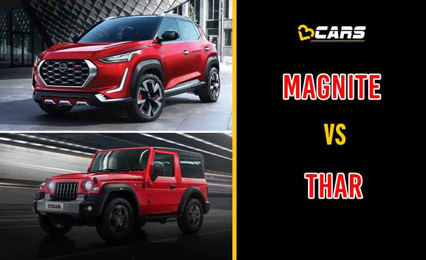 2020 Nissan Magnite vs Mahindra Thar