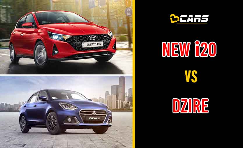 New Hyundai i20 vs Maruti Suzuki Dzire