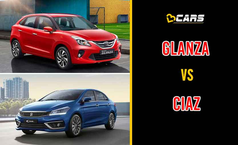 2020 Toyota Glanza vs Maruti Suzuki Ciaz