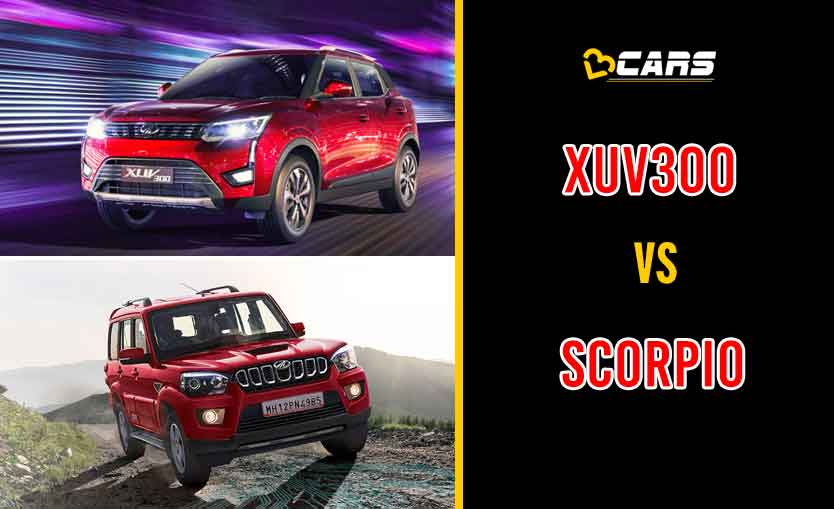 2020 Mahindra XUV300 vs Mahindra Scorpio