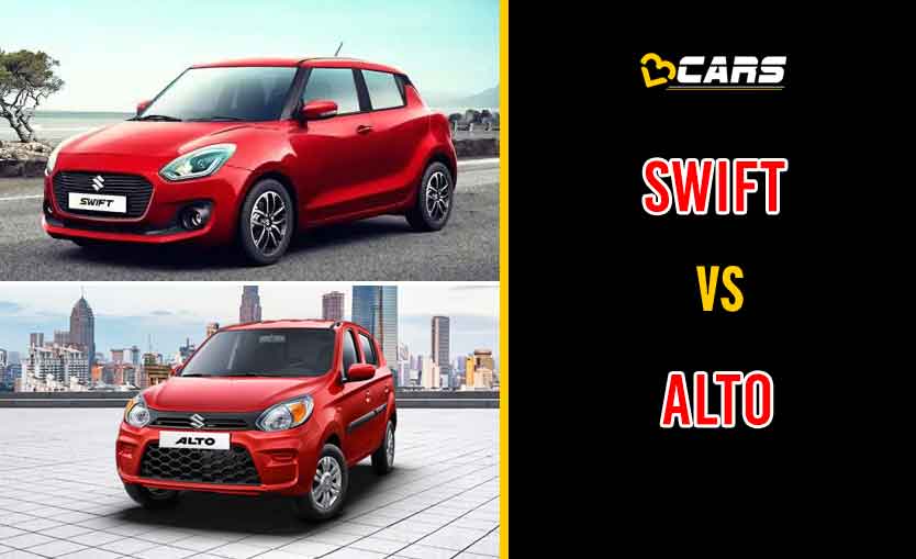 2020 Maruti Suzuki Swift vs Maruti Suzuki Alto 800