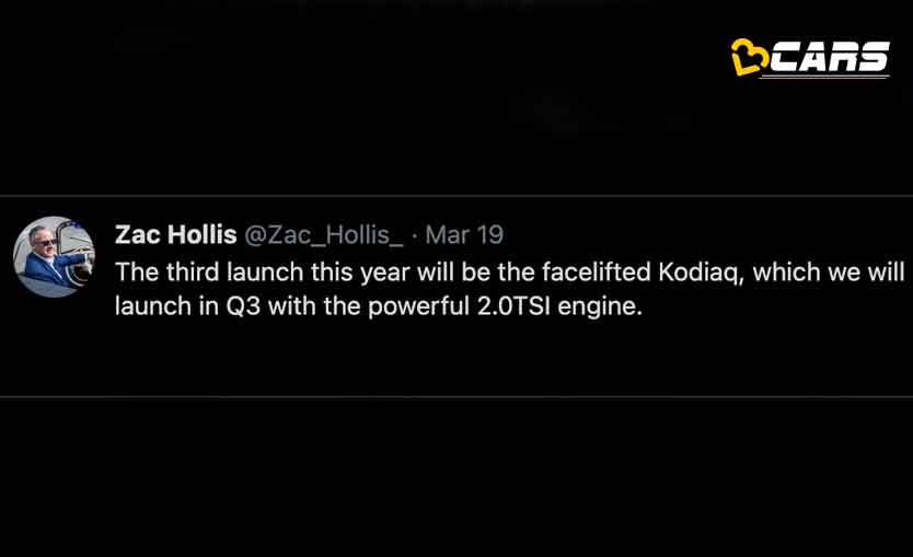 Skoda kodiaq petrol launch confirmed