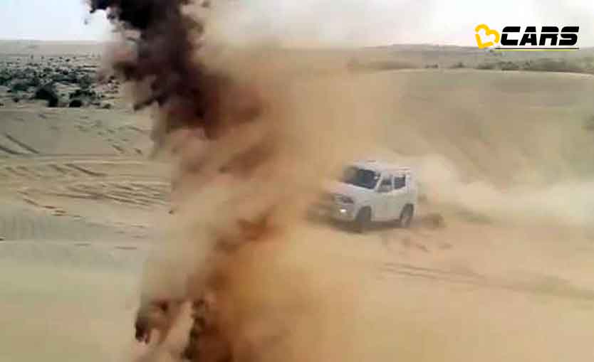 Next gen mahindra scorpio spotted testing in desert