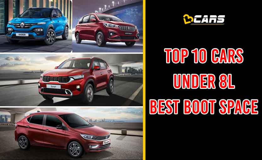 Top 10 Cars With Best Boot Space Under 8 Lakh