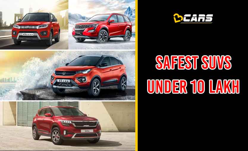 Safest SUVs Under Rs. 10 Lakh
