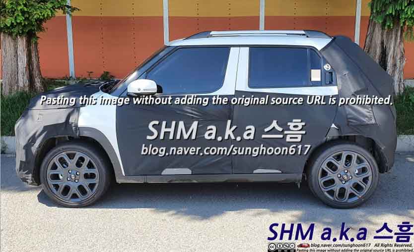 Hyundai casper ax1 micro suv interior spied