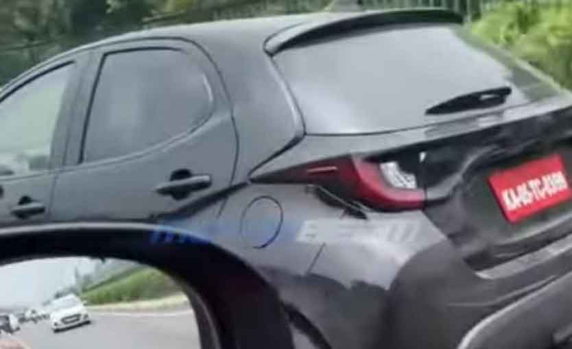 Toyota yaris hatchback spotted testing in india