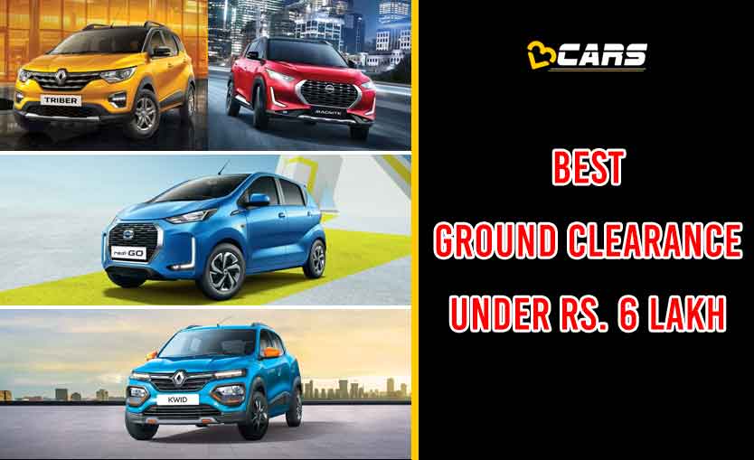 Cars And SUVs With Best Ground Clearance Under 6 Lakh