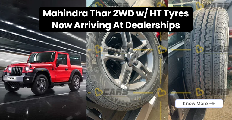 Thar 2WD w/ HT Tyres Arrives At Dealerships