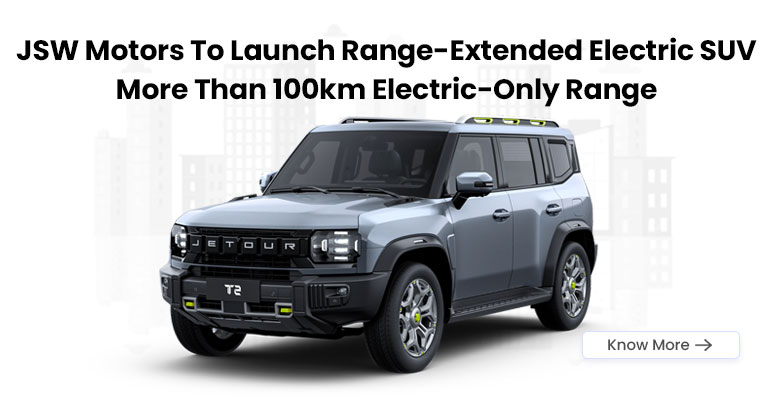 JSW Motors To Launch Range-Extended Electric SUV
