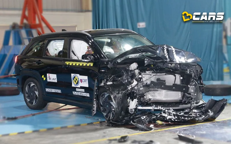 2025 Maruti Suzuki Victoris Front Crash Test Bharat NCAP Safety Rating