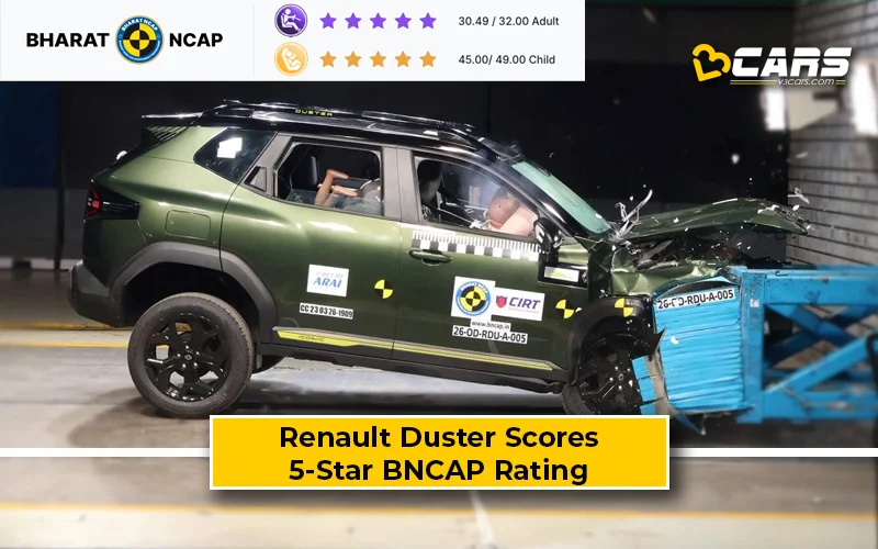 2026 Renault Duster Secures 5-Star Bharat NCAP Safety Rating