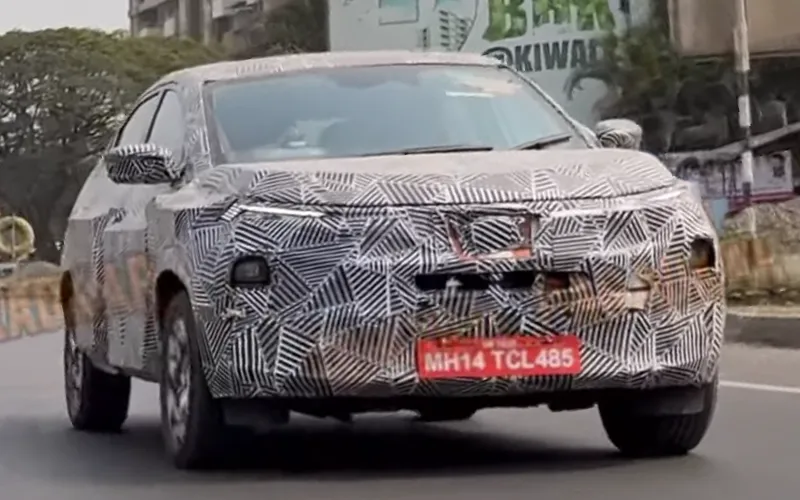 2024 tata curvv spied with adas flush door handles
