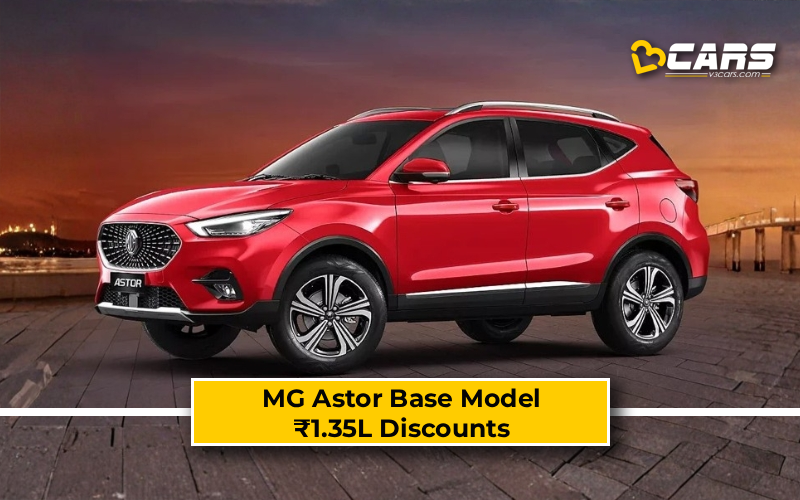 MG Astor Base Model ₹1.35L Discounts