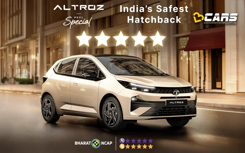 Tata altroz bharat ncap rating 5 star safety across variants