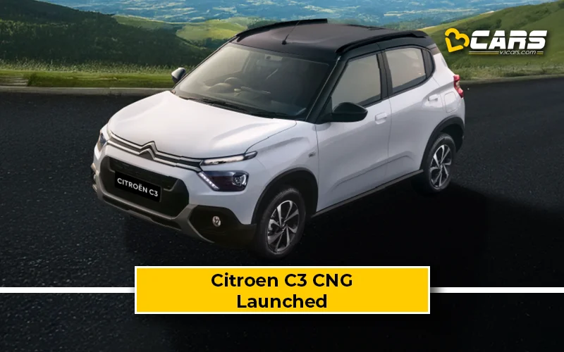 2025 Citroen C3 CNG Launched At Rs. 7.16 Lakh — Gets Factory-Approved CNG Kit
