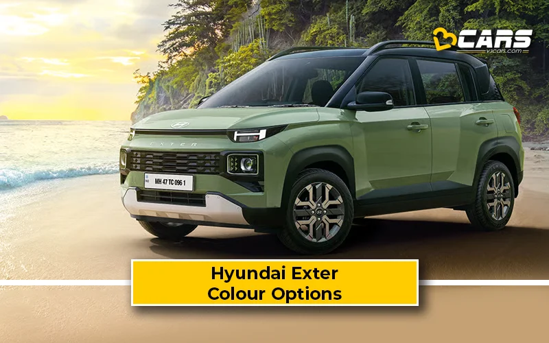 Hyundai Exter — All Exterior Colour Options (Variant-Wise)